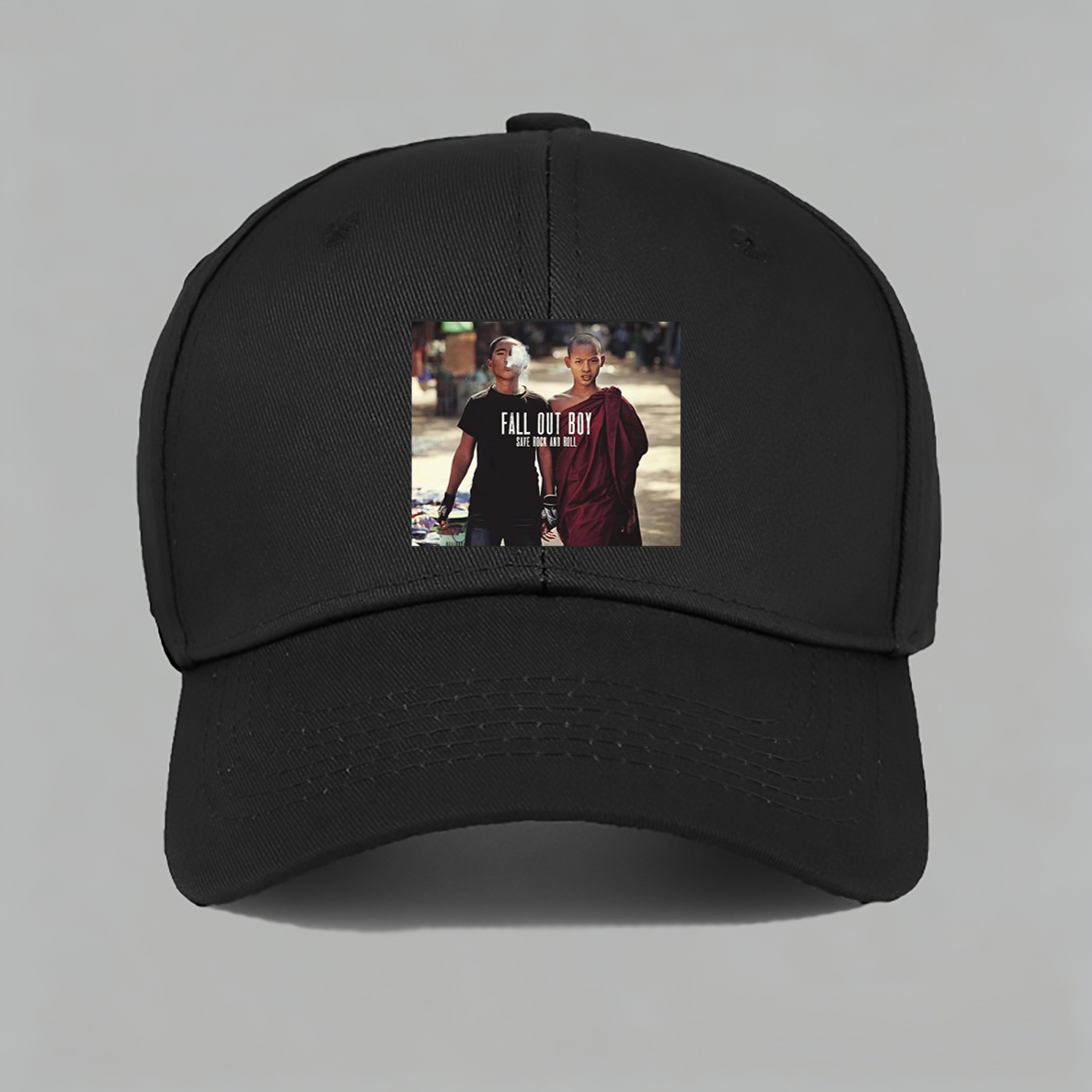 Fall Out Boy打倒男孩拯救摇滚乐队save rock 棒球帽子水洗鸭舌帽