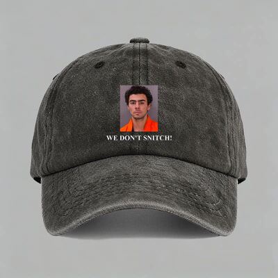 We don't snitch宾大luigi mangione mug 纪念路易吉棒球鸭舌帽子