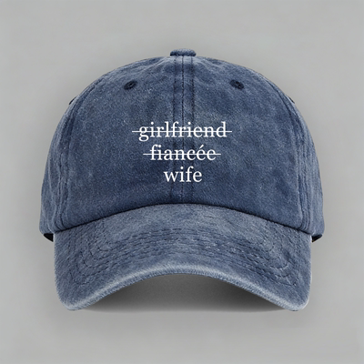 wife husband boyfriend七夕礼物结婚情侣棒球帽子软顶定制鸭舌帽