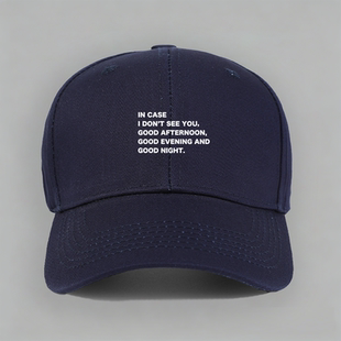 In case I don’t see you楚门的世界Truman Show台词字母棒球帽