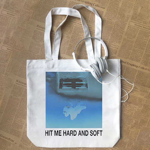 Billie Eilish碧梨HIT ME HARD AND SOFT专辑cos帆布包手提袋diy