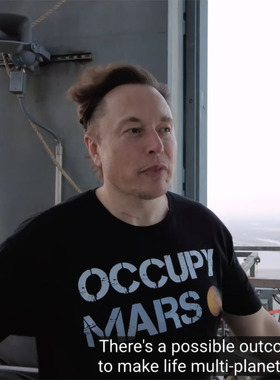 occupy mars殖民占领火星马斯克衣服Musk纯棉短袖休闲圆领t恤