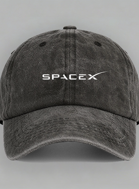 SpaceX星舰starship发射马斯克创意定制纯棉棒球帽子鸭舌防晒休闲