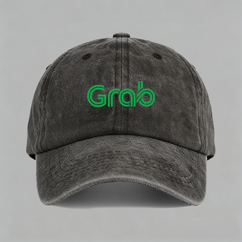 Grab东南亚泰国柬埔寨旅游纪念款纯棉棒球帽鸭舌帽子防晒