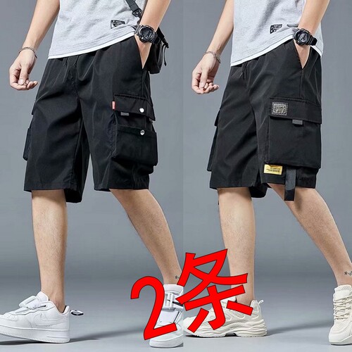 五分裤工装潮短男士夏季宽