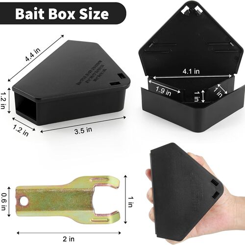 Mouse Bait Station for Outdoor & Indoor with Keys鼠饵 钥匙