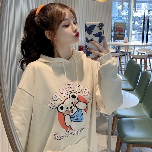Photo shoot autumn new cartoon Hooded Sweater loose long sleeve thin Japanese jacket 65 fish scale