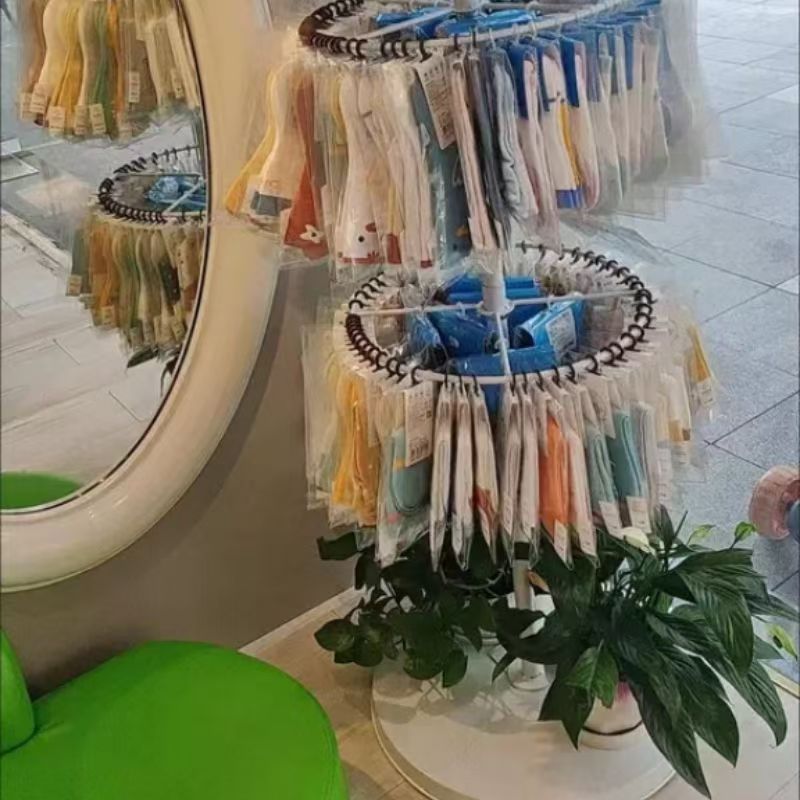 可旋转内衣内裤架袜子架服装帽子架泳装内衣店夜市衣服架圆形