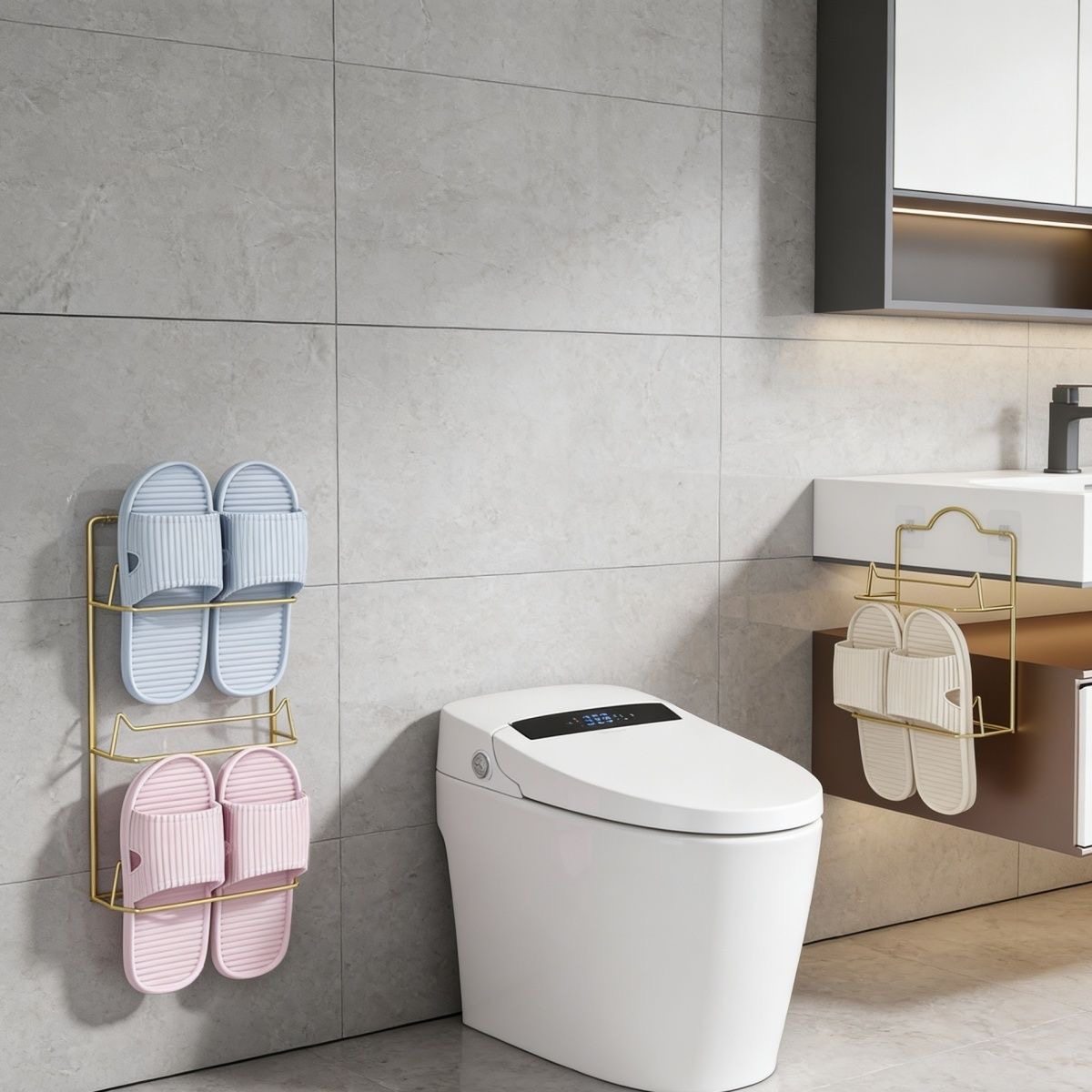 免打孔壁挂式拖鞋架卫生间浴室门后鞋架挂鞋拖鞋收纳架沥水架简易,收纳整理,鞋子收纳架,淘宝优惠券,粉丝福利购,淘宝优惠卷