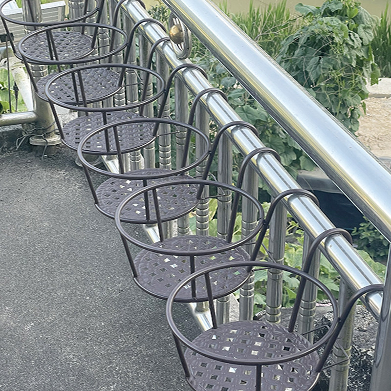 栏杆多肉绿萝花架子室内置物架阳台花架家用铁艺悬挂式花盆挂架,收纳整理,阳台置物架,淘宝优惠券,粉丝福利购,淘宝优惠卷