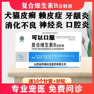 复合维生素B注射液猫咪狗口腔炎牙龈炎神经炎针剂猫癣螨皮肤病药