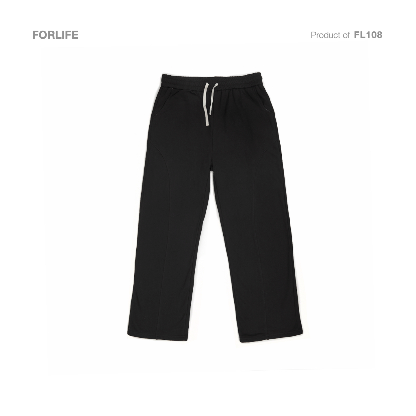 FORLIFE解构拼缝直筒卫裤