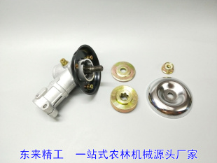 139/GX35本田王四冲程侧挂式背负式汽油割草机刀头 工作头 齿轮箱