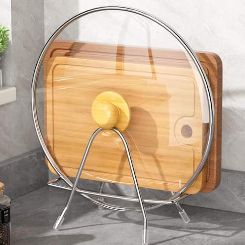 不锈钢砧板架厨房锅盖架案板刀架台面收纳沥水架放粘板菜板置物架