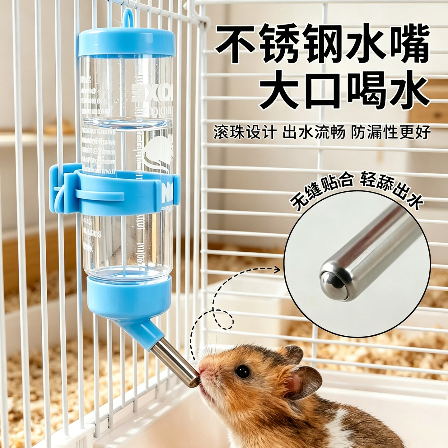 仓鼠饮水器鸟用自动喝水器