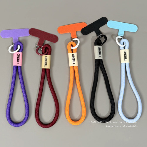 手腕式手机挂绳简约ins短款多巴