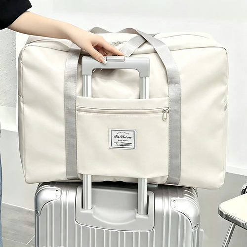 折叠旅游衣服收纳袋大容量手提短途旅行袋便携可套拉杆箱女行李袋