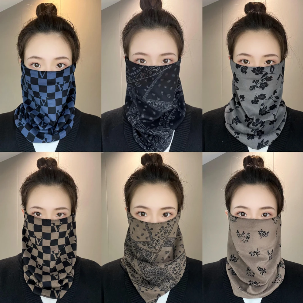 围脖男女同款冬季加绒加厚骑行防风面罩保暖遮脸新款百搭护颈脖套