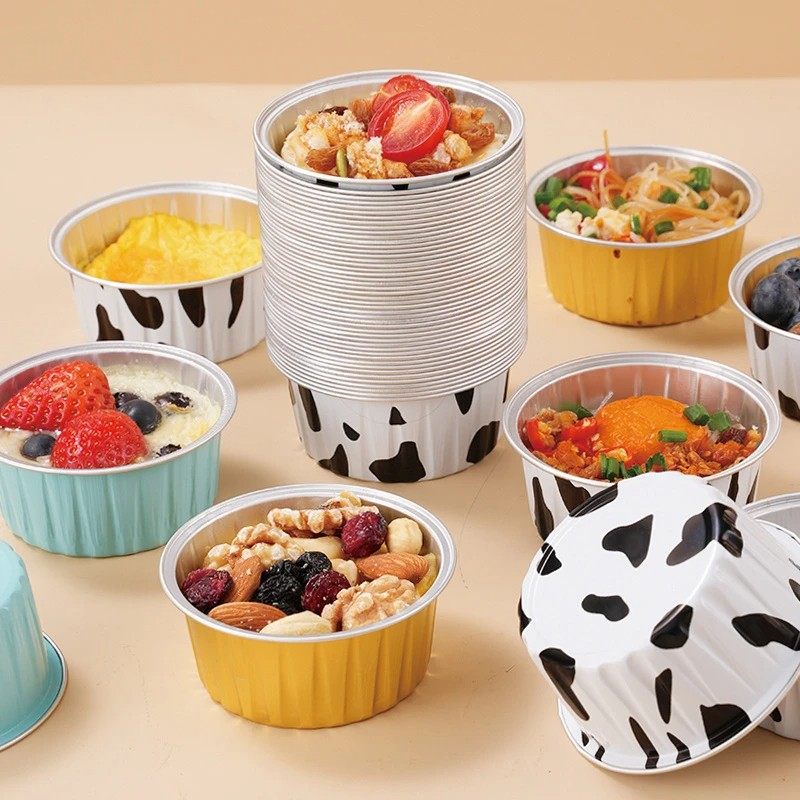 空气炸锅锡纸碗铝箔可重复家用烤箱蛋糕布丁烘焙模具小锡纸盒杯盘,餐饮具,一次性餐盒,淘宝优惠券,粉丝福利购,淘宝优惠卷