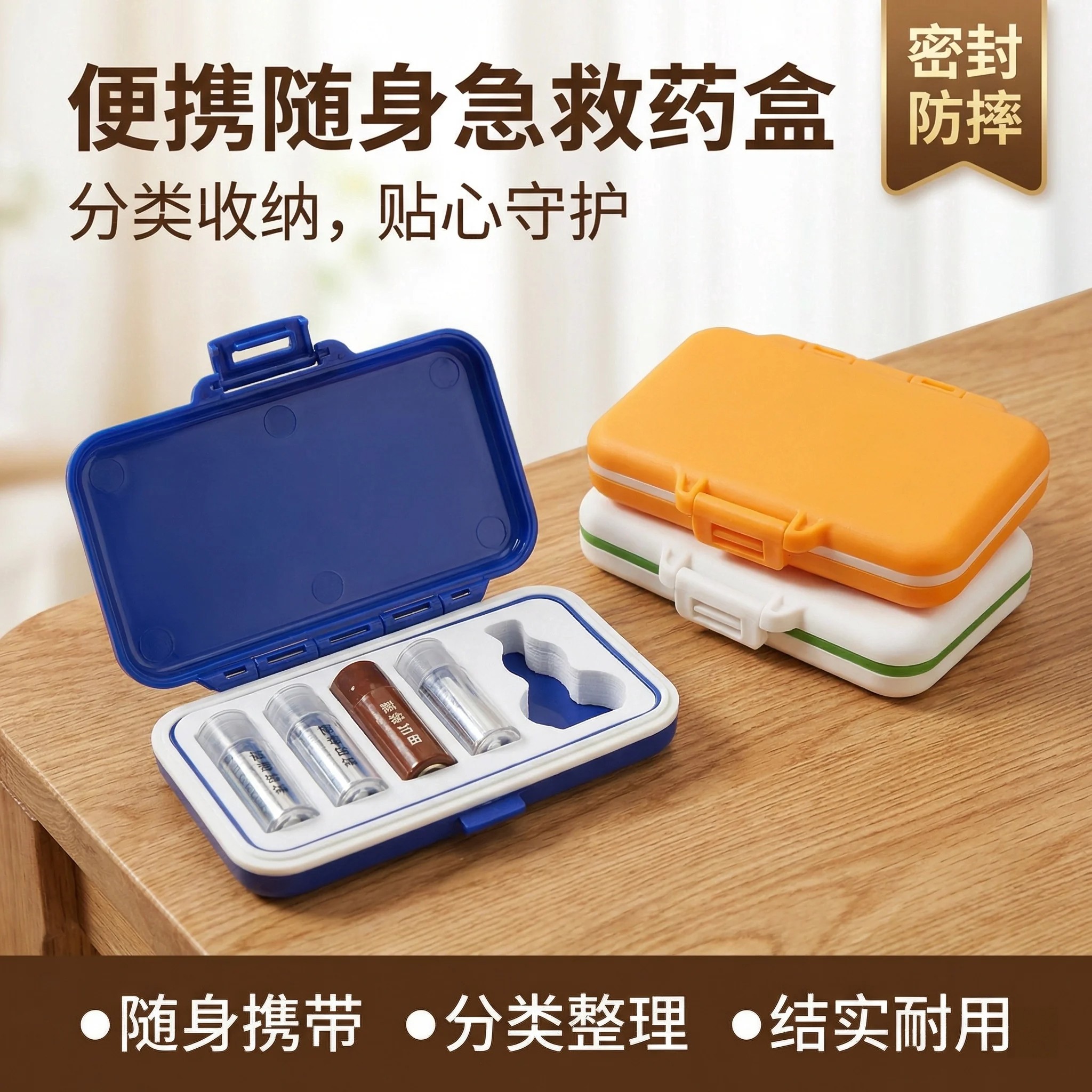 随身便携密封急救药盒