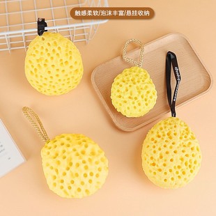 沐浴球超柔软奶酪蜂窝浴花球儿童宝宝洗澡女高档不散搓澡起泡海绵