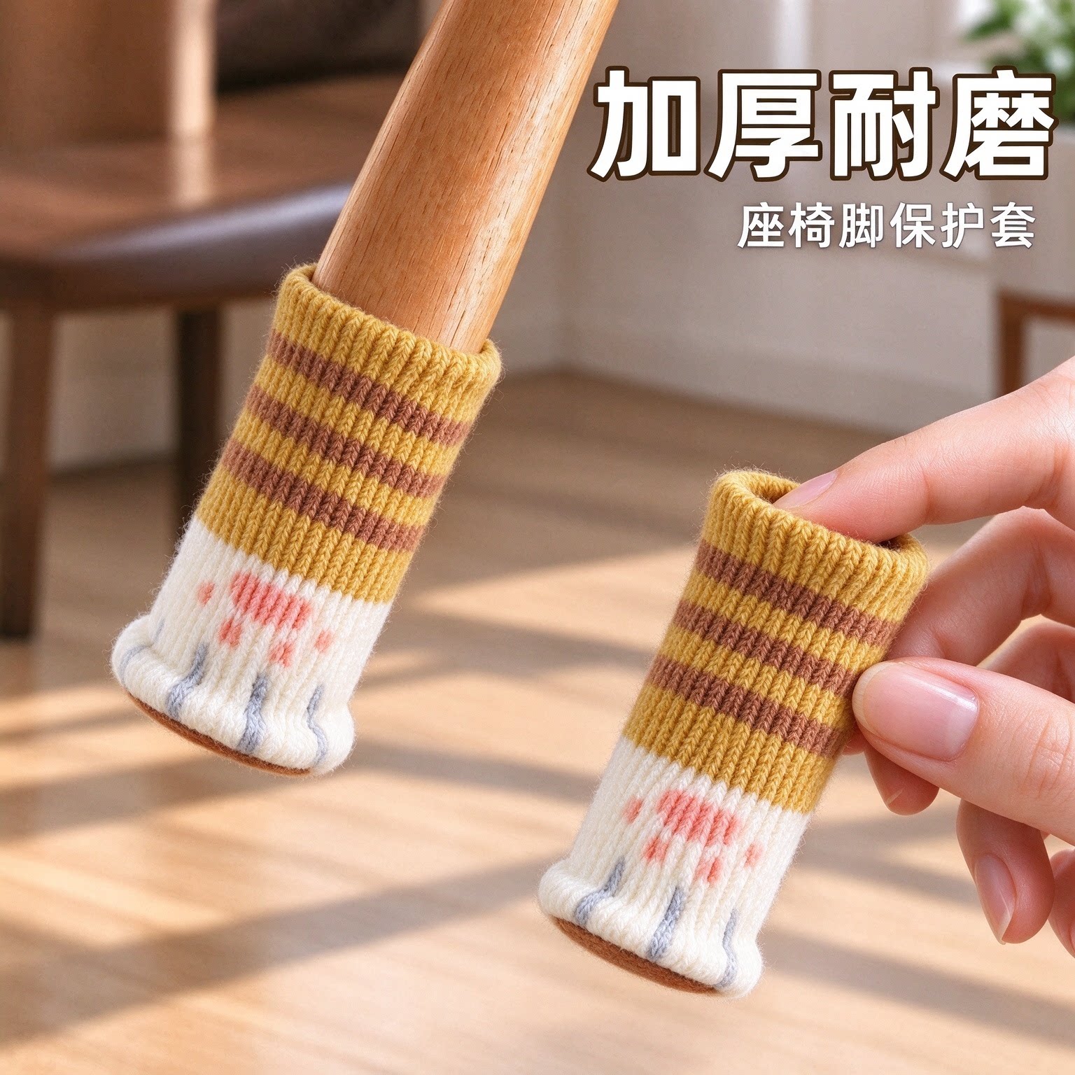 加厚椅子脚套猫爪桌椅脚套静音耐磨桌脚垫包椅脚凳子腿通用保护套