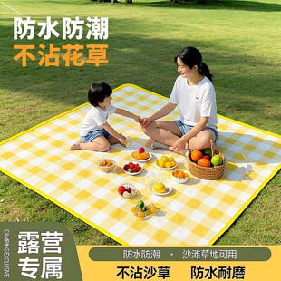 野餐垫防潮垫加厚户外野炊野营沙滩帐篷地垫春游坐垫防水草坪垫子