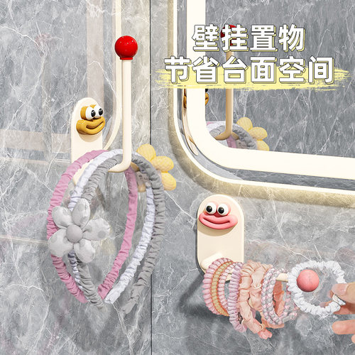 【发圈发箍收纳架免打孔】