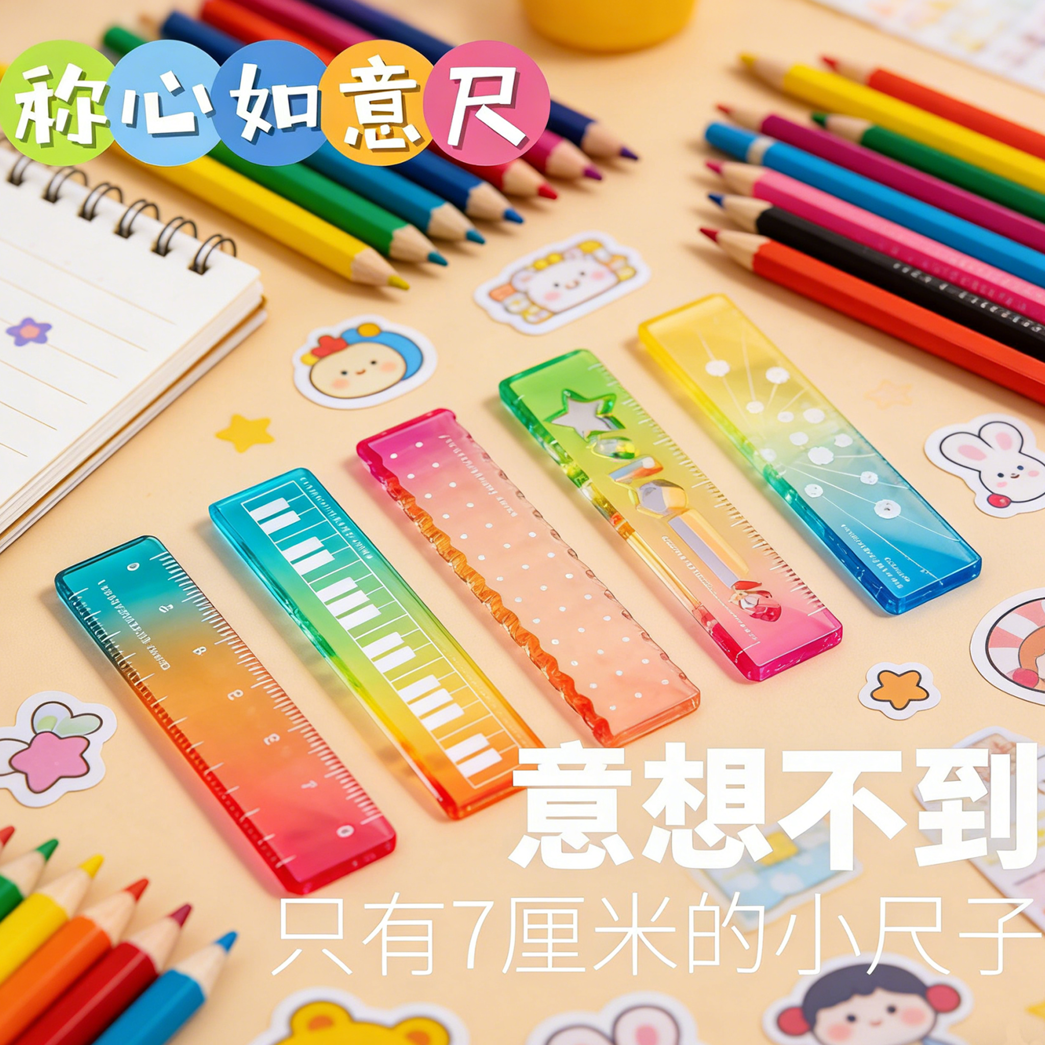 称心如意尺掌心尺糖果色