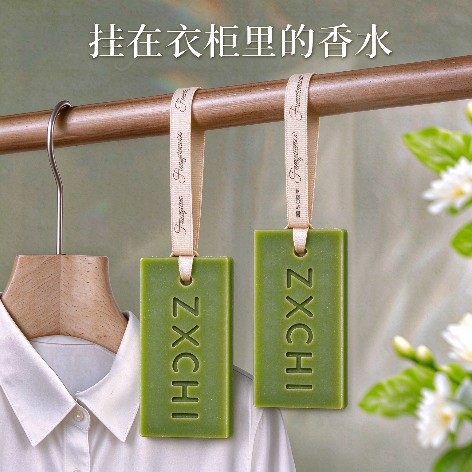 清新淡雅持久留香家居衣橱香薰蜡片香薰高级感挂件装饰