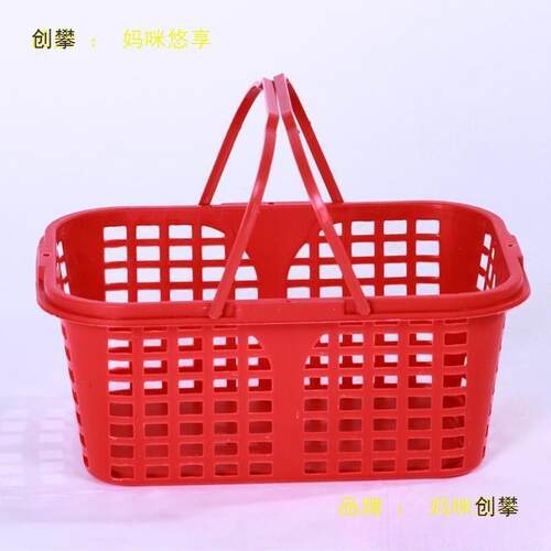 厂家直销5斤杨梅采摘篮草莓蓝子手提塑料框桑果方形水果筐平底盖