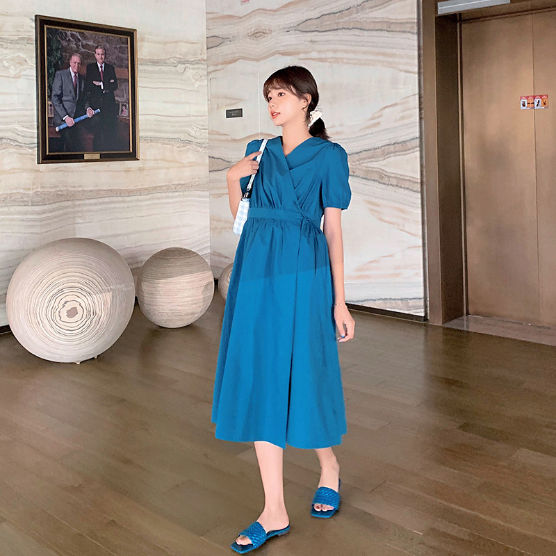 【夏装秒】孕妇连衣裙夏哺乳两用孕妇装夏天裙子潮妈夏季长款长裙