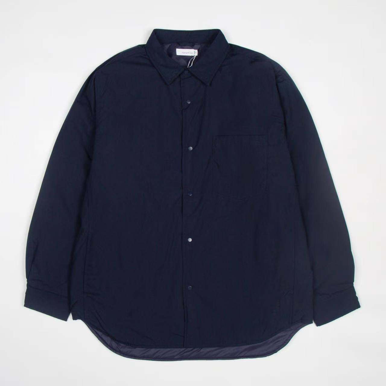 日系娜娜米卡 翻领水洗保暖夹棉衬衫男女Insulation Shirt Jacket