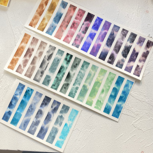 俄罗斯白夜艺术家水彩颜料分层色沉淀色大师级水彩单只管状全色系