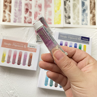 日本日下部水彩2024新色艺术家透明水彩单一色素矿石沉淀颗粒