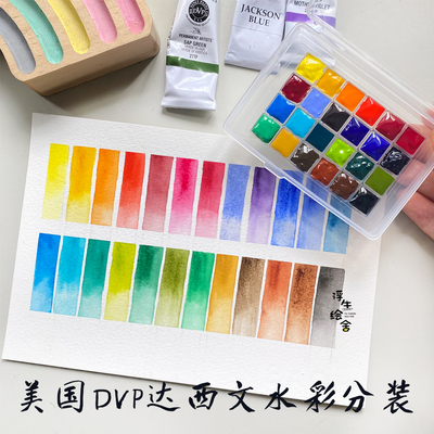 美国达西文水彩颜料分装