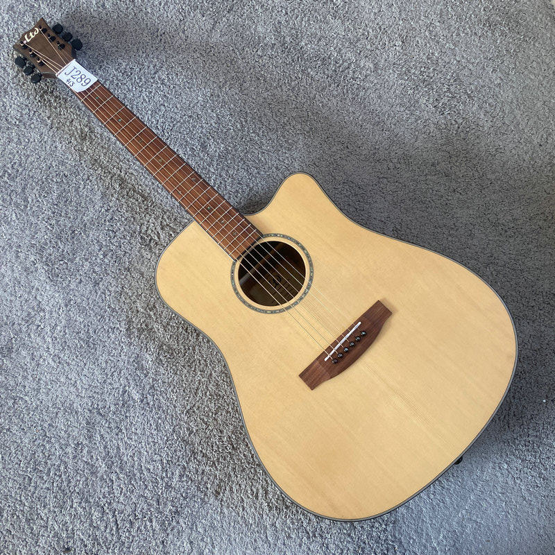 ESP木吉他 41英寸单板民谣 LTD 320D样品琴胡桃木箱体20品 库存琴