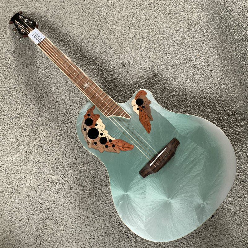 41寸单板民谣吉他 奥威逊Ovation款式24品 胶背木吉他 全新样品琴