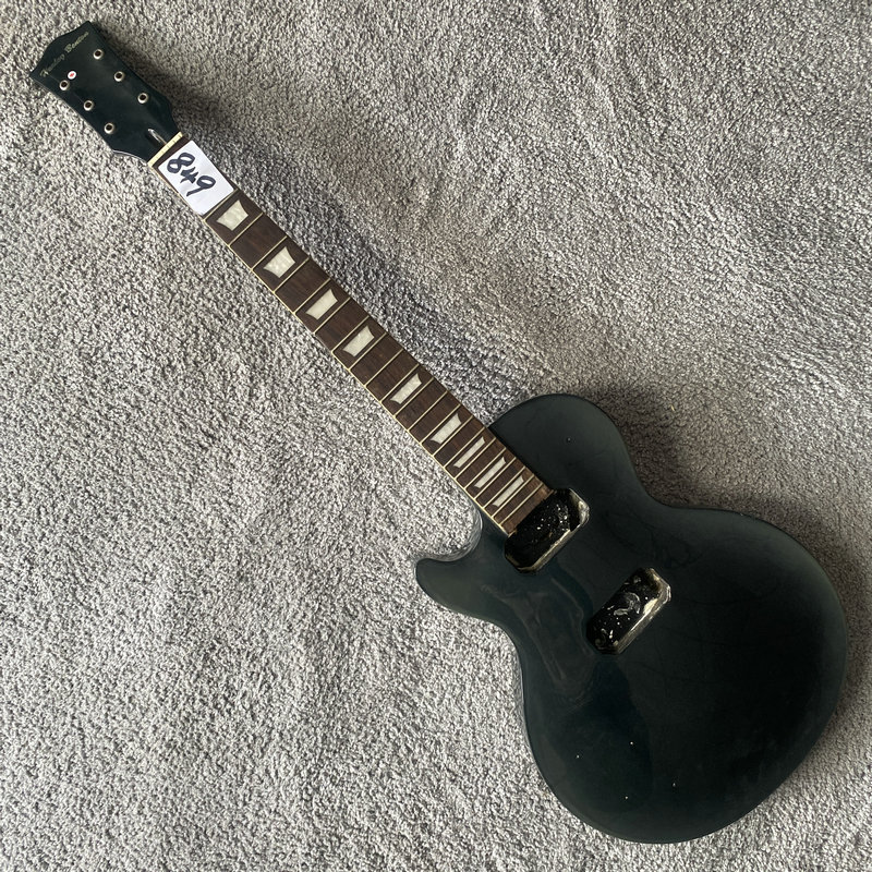 左手lp电吉他 深墨色 桃花芯木琴体 玫瑰木指板 gibson lp半成品
