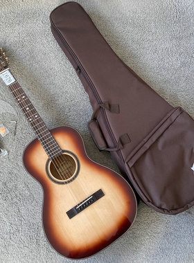 意大利Xavier 塞维尔38寸跨界吉他 Parlor桶形单板民谣 钢弦 台产