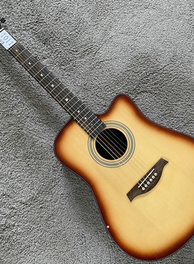 玫瑰木全单民谣琴 41寸Zoller佐乐 台产全单板木吉他欧洲云杉面板