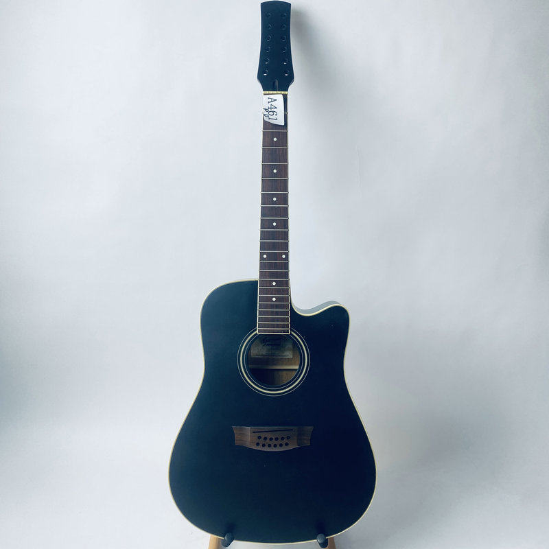 Garrison木吉他 加拿大品牌 12弦电箱吉他 黑色半成品无配件 韩产