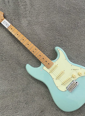 品牌电吉他擦标款小双摇电吉他达芙妮蓝色SSS三单拾音器 微瑕特价