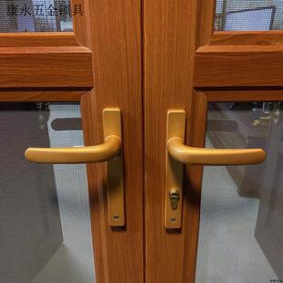 塑钢门锁中心距85mm多点门锁拉手把手面板单点铝门锁铝合金85.