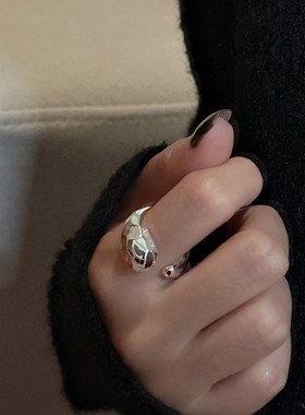 菱形戒指夏尼S925纯银节日韩版