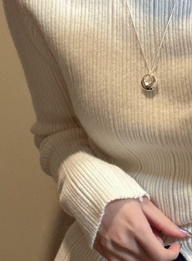 平安扣项链夏尼S925纯银节日韩版