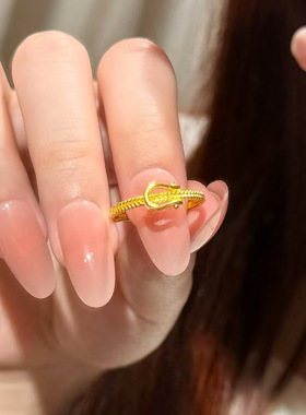 钛钢高保色小众设计马蹄扣