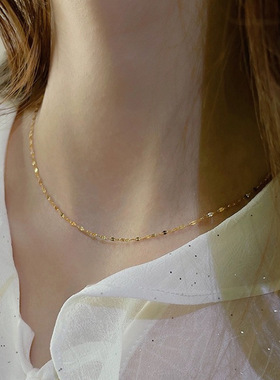 钛钢不掉色小众轻奢项链