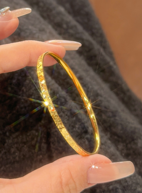 爆闪CNC工艺时尚高级气质碎碎冰3mm细款手镯J112