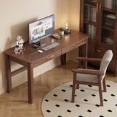 实木书桌80cm高简易电脑桌家用办公桌工作台小户型50宽学生学习桌